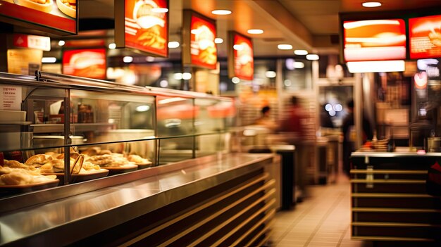 Fast Food Blurred